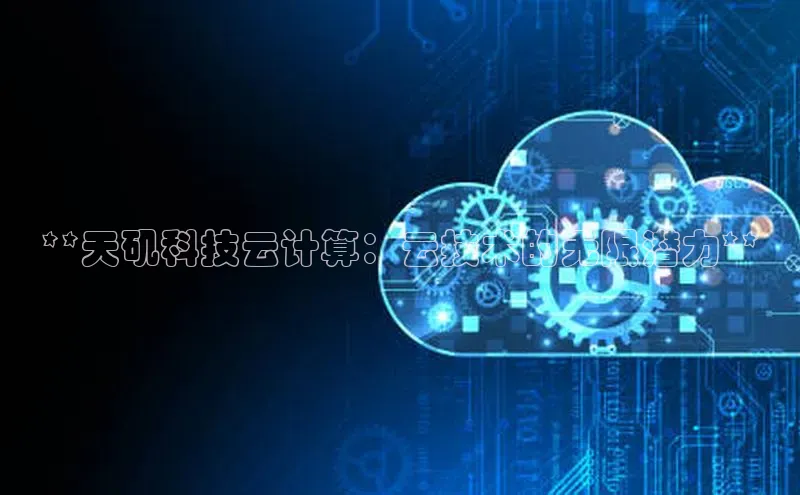 意昂4凯捷体育诸葛科技**天矶科技云计算：云技术的无限潜力**