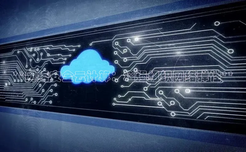 意昂4凯捷娱乐小红书**网络安全云计算：增强组织网络弹性**